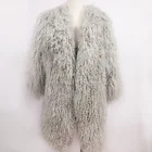 Fashion Hot Sale Womens Parka Coat Natural Mongolian Fur Korean Women Coat Long Winter Fur Coat Women