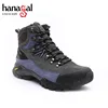 New Style Dark Grey suede leather Breathable Mesh Lightweight PU rubber men shoes trekking