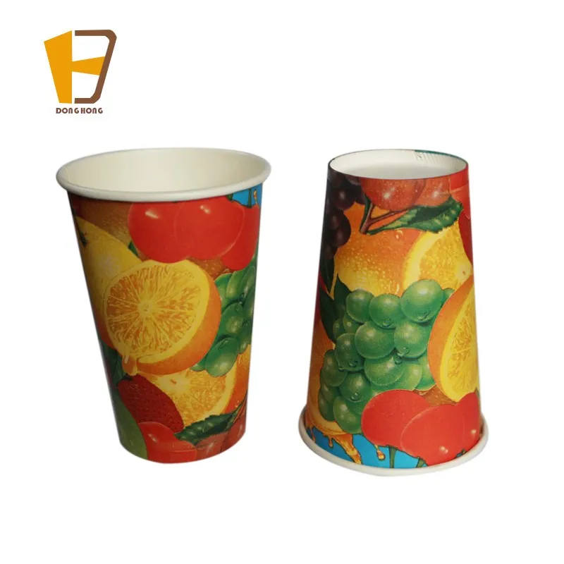 Oz Oz Oz Oz Custom Logo Printed Cold Drink Paper Cups With Ps