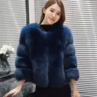 Women Winter Faux Fur Coat , Thicken Outerwear Colorful Jacket