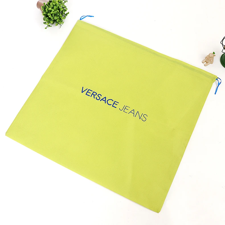promotional custom printed reusable non woven drawstring shoe