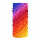China Supplier Custom Stretchy Headbands Tubular Rainbow Bandana