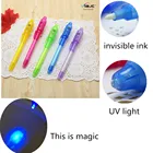 Secret Message Invisible Ink Pen with UV Light with logo