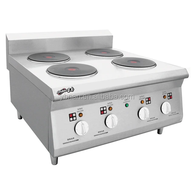 Commercial Countertop 220v Electric Cooker 4 Head Electric Cooking