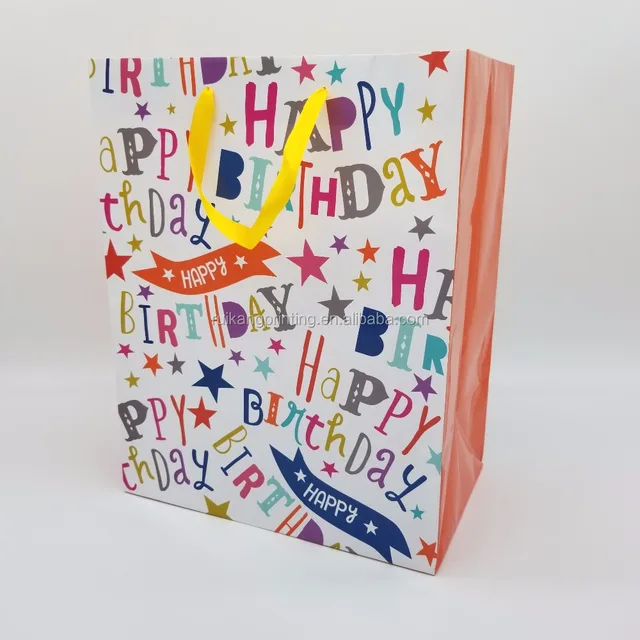 customized christmas bag gift paper bag with handles