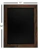 Rustic Wood Premium Surface Magnetic ChalkBoard for Chalk Markers and Home Decor