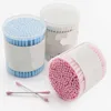 100pcs round box cotton buds/swabs Absorbent qtips makeup cotton buds/swabs bamboo cotton swabs for dogs