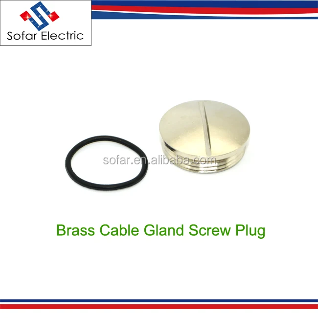 Waterproof Brass/Stainless Metal Cable Gland Stop Plug