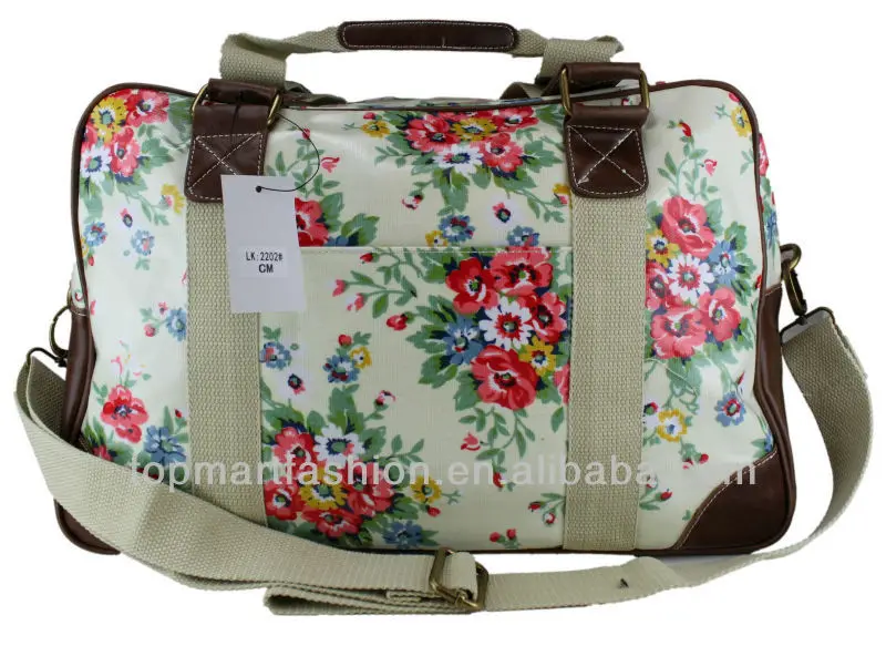 floral holdall bag