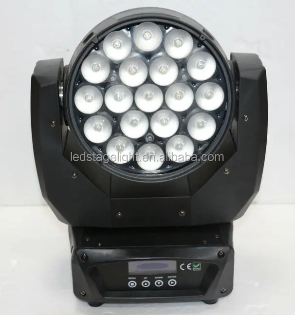GBR Guanzhou Mac aura scanner 19pcs 15w zoom led moving head wash led light bulb