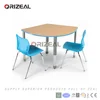 Modern ergonomic collaborative furniture kids study table and desk Collaborative Classroom desk and chair set Not sold in stores