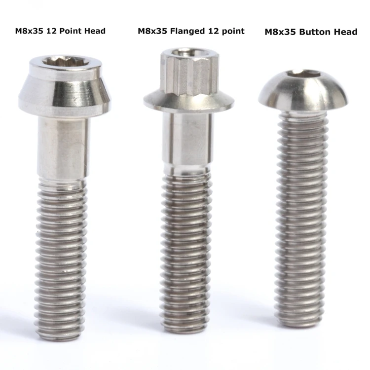 Gr5 Ti 12 point flange bolts/ 12 points flange nuts for automobile