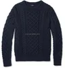 15JWT0117 men cotton cashmere cable knit sweater