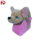 New design kids favorite stuffed animal plush fox carrying bag toy