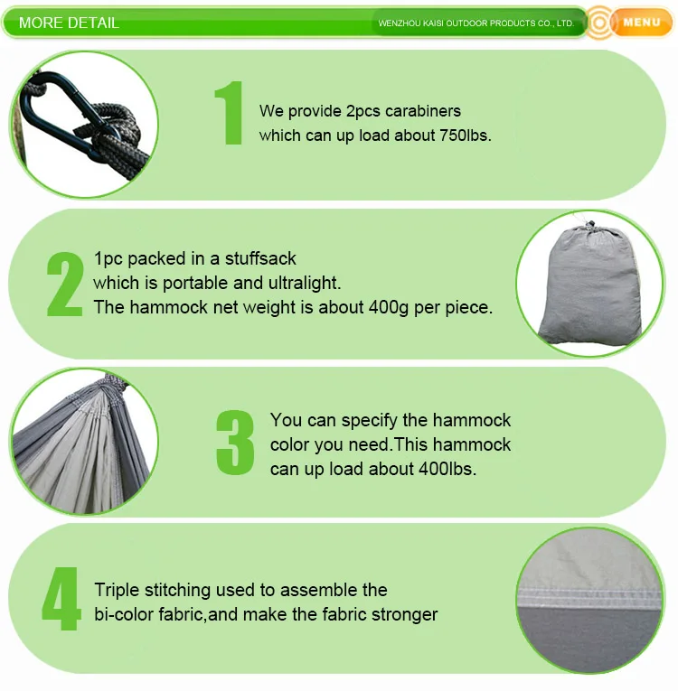 hammock with anti-mosquito net