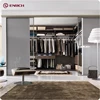 Modern style newest designclothes closet walking closet systems wardrobe