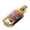 Cheap Custom Logo Sublimation Beer Shaped Epoxy Metal Souvenir fridge magnetic bottle opener