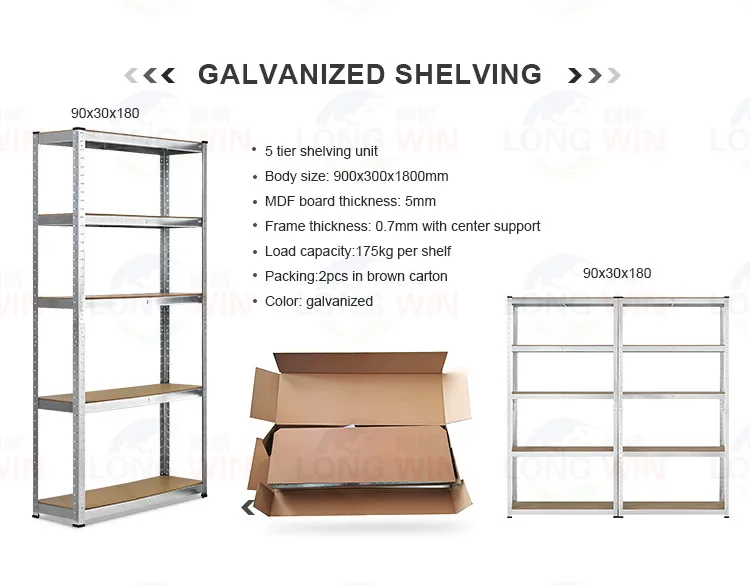 heavy duty metal storage shelving racks / shelving unit / cheap