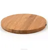 Pure Wooden Round Charging Station Bamboo Qi Charger For Iphone 8 X