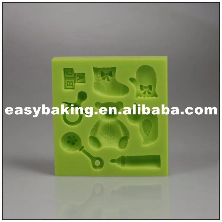 es-8417_Teddy Baby Sock Gloves Duck Bottle Cake Decorating Baby Series Silicone Fondant Mould_9655.jpg