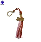 Custom Graduation Keychain Tassel With 2018 Year Charm In Pink And Orange
