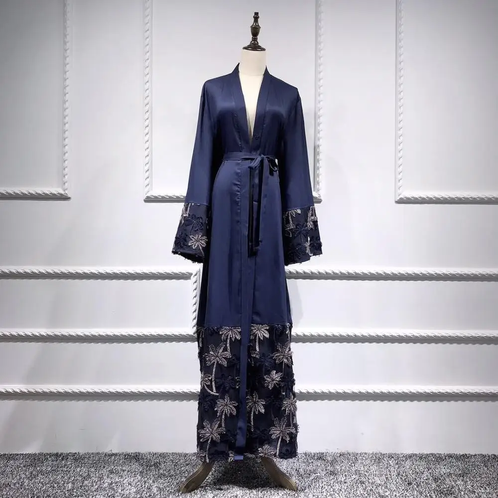 Explosion models Middle Eastern Turkish lace stitching three-dimensional flower cardigan robes
Explosion models Middle Eastern Turkish lace stitching three-dimensional flower cardigan robes