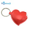 PU heart shape keychain led squeeze light