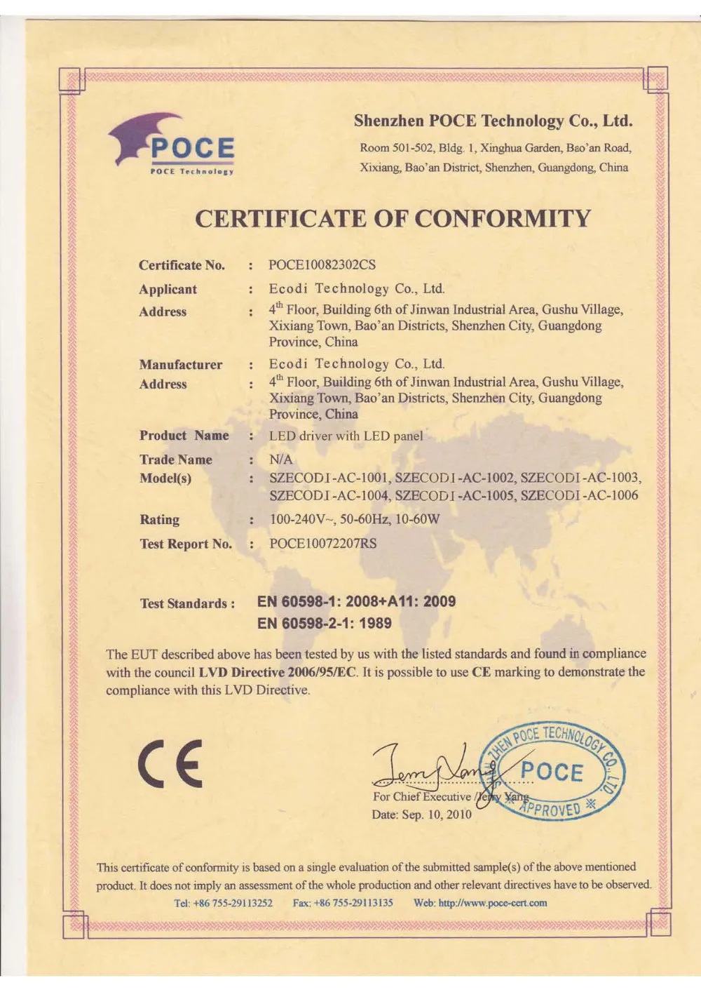 LED certification   Ecodi CE certificate.jpg