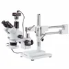 AmScope supplies 3.5X-180X Trinocular Stereo Microscope with a Fluorescent Ring Light + 14MP Camera