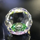 Top quality souvenir or office use diamond cut ball crystal glass paperweight from manufacturer