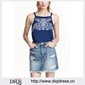 Summer Tops Embroidery Designs Ladies Tops Halter Tops Wholesale