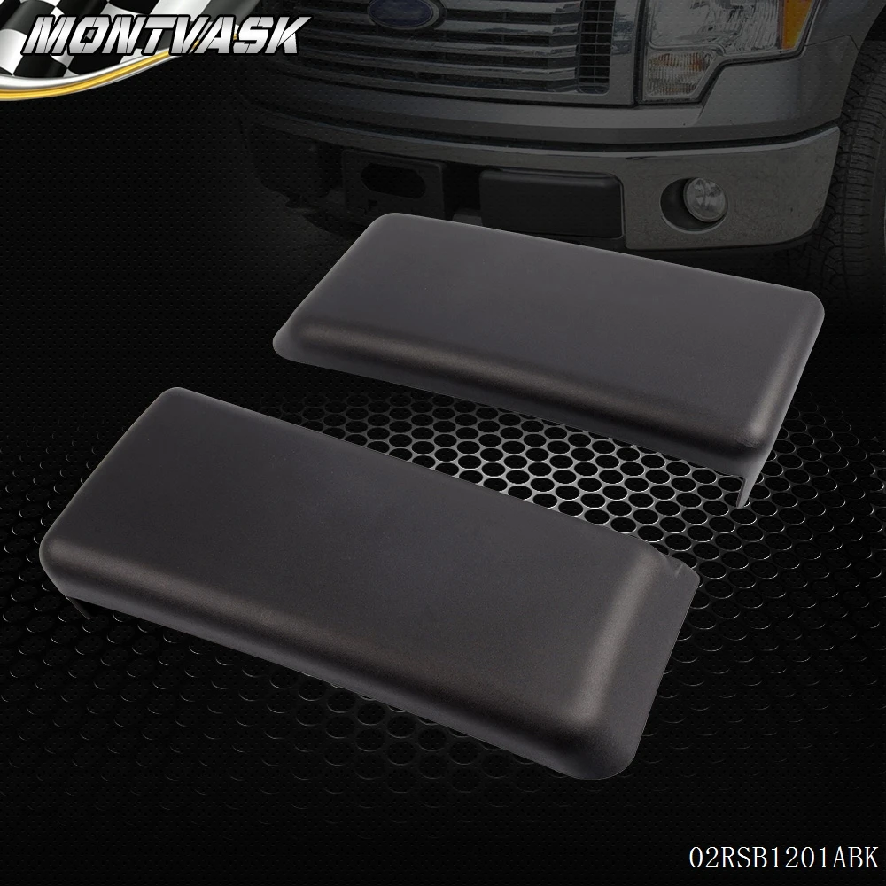Front Bumper Pad Guard Insert Pair LH /& RH Sides Textured Black for Ford F150