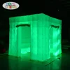 2.5x2.5 mts cube tube LED inflatable photo booth