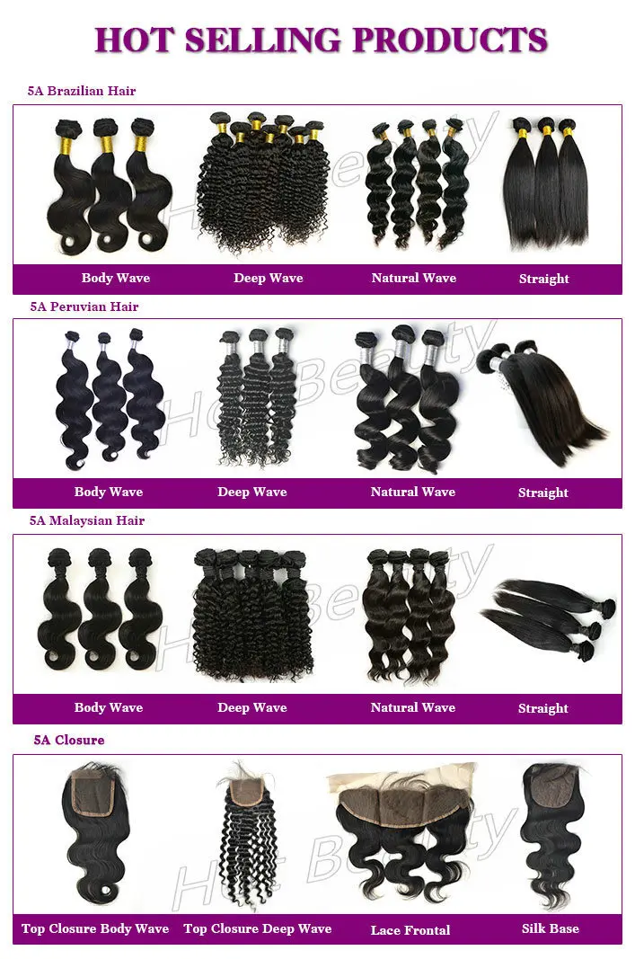 2014 New style 7A tangle free mixed color hair weave