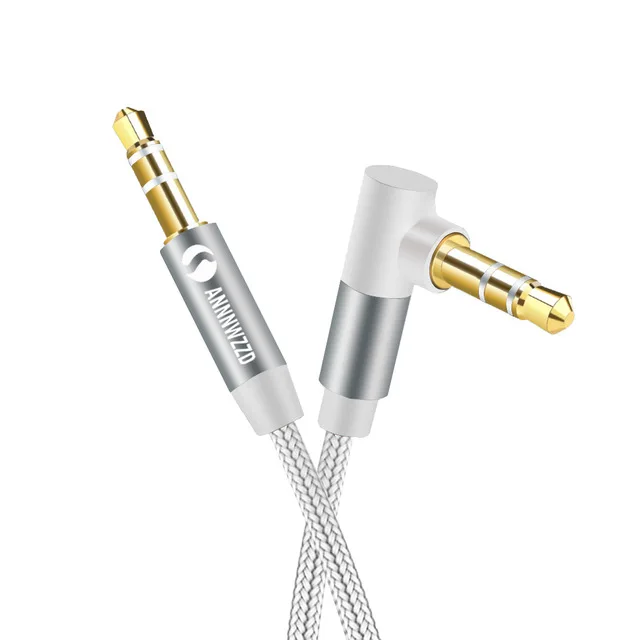 3.5mm male to male AUX Cable 90 Degree Right Angle Jack 3.5 mm for iPhone Car Headphone Speaker Cable AUX Cord MP3/4 Audio Cable
3.5mm male to male AUX Cable 90 Degree Right Angle Jack 3.5 mm for iPhone Car Headphone Speaker Cable AUX Cord MP3/4 Audio Cable