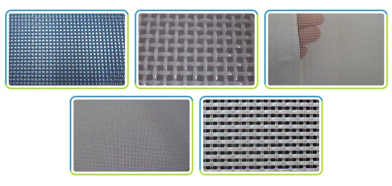 White color Mono filament  Plain Weave polyester conveyor Belt Mesh fabric