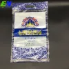 high transparent vacuum sealed 5kg rice packaging 3 side seal bag recyclable barrier NY/PE plastic flat pouch with handle