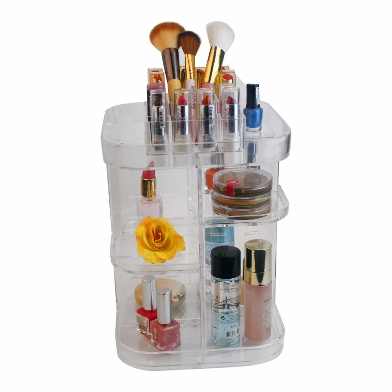 Amazon Hot Sale Space Saving Assembly Storage For Cosmetics Acrylic