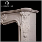 European Fireplace White Marble Fireplace European Style Louis XV White Marble Fireplace Mantel For Vllia