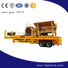 High performance mobile concrete crusher plant, mobile concrete crushing plant