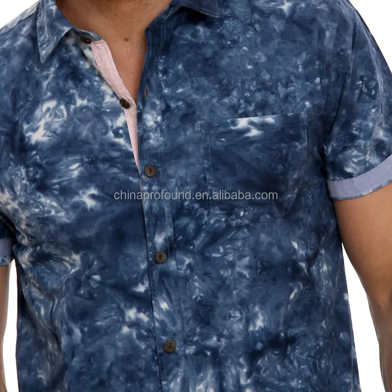 の最新男性カスタム絞り染めシャツ用男性卸売仕入れ・メーカー・工場
