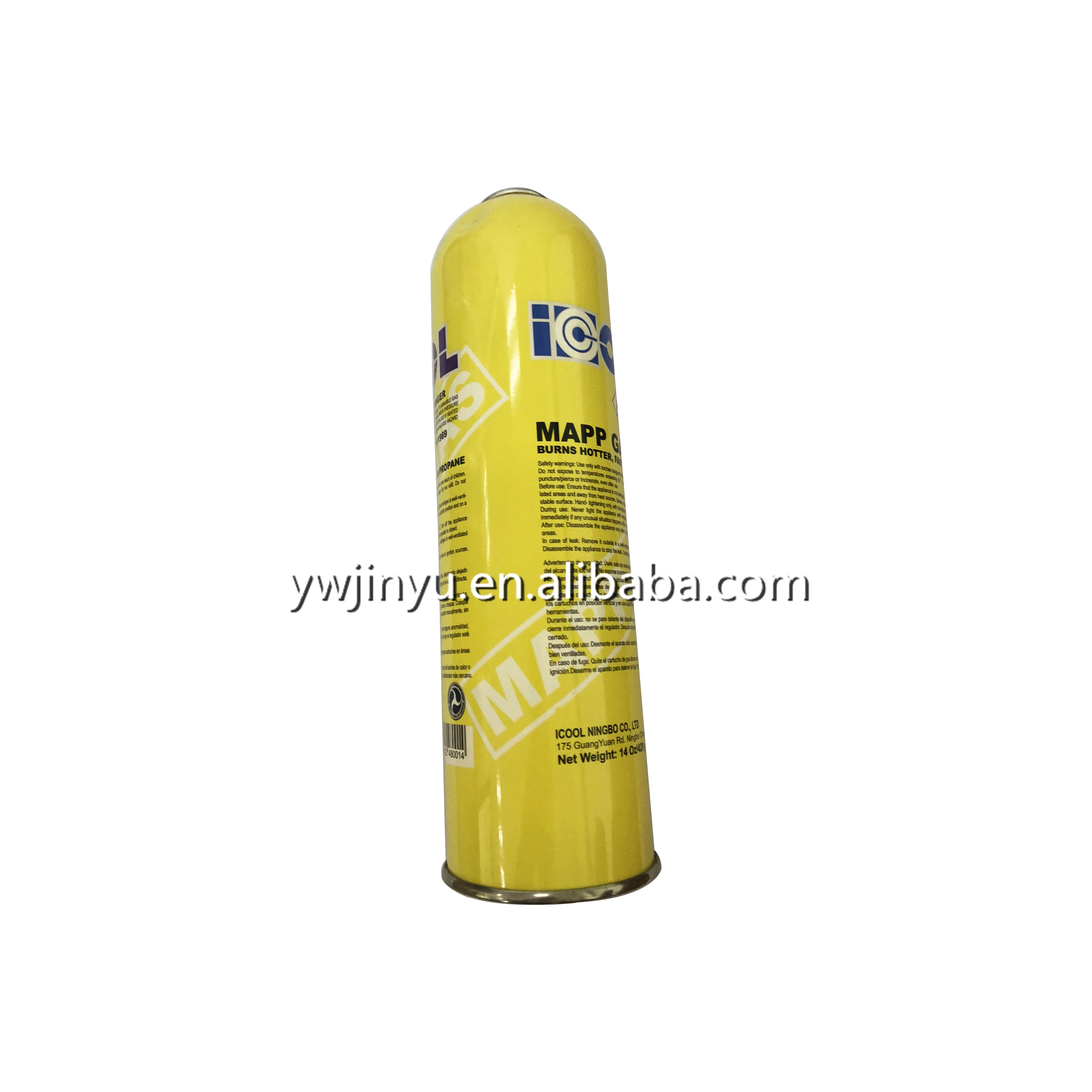 high pressure MAPP GAS refrigerant cans for packaging r600a