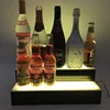 LED Bar Bottle Display Shelves 3 steps Illuminated Bar Display Units
