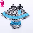 Baby Girl Boutique Clothing Sets Wholesale Summer Outfit With Baby Bloomers Two Pieces Sets
