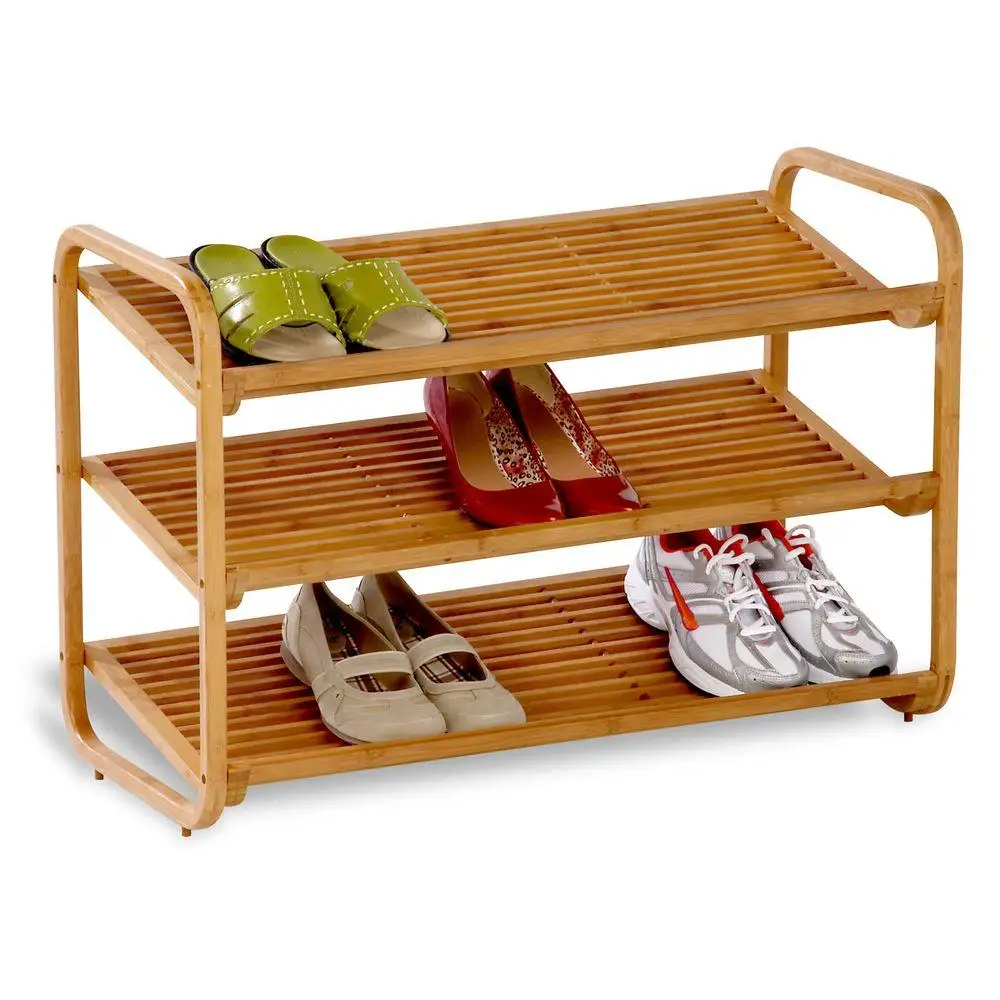 wooden shoe tidy