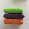 Customized package sponge scourer knitted flat polypropylene wire dish scrubber