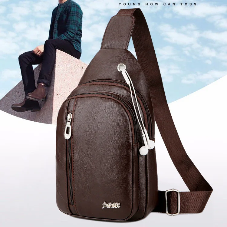 PU Front Shoulder Bag Wear-resistant Anti-theft Riding Mountaineering Bag for Male, 3 colors
PU Front Shoulder Bag Wear-resistant Anti-theft Riding Mountaineering Bag for Male, 3 colors