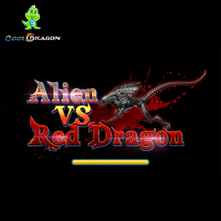 2018 Alien VS Peixe Dragão Vermelho Jogo de Mesa Jogo De Arcade Máquina de Jogos De Pesca