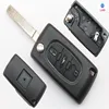 2 3 4 Button Remote Car Key for Peugeot 207 307 308 407 Citroen C2 C3 C4 C5 Flip Key Case Shell CE0523 CE0536 HU83 VA2