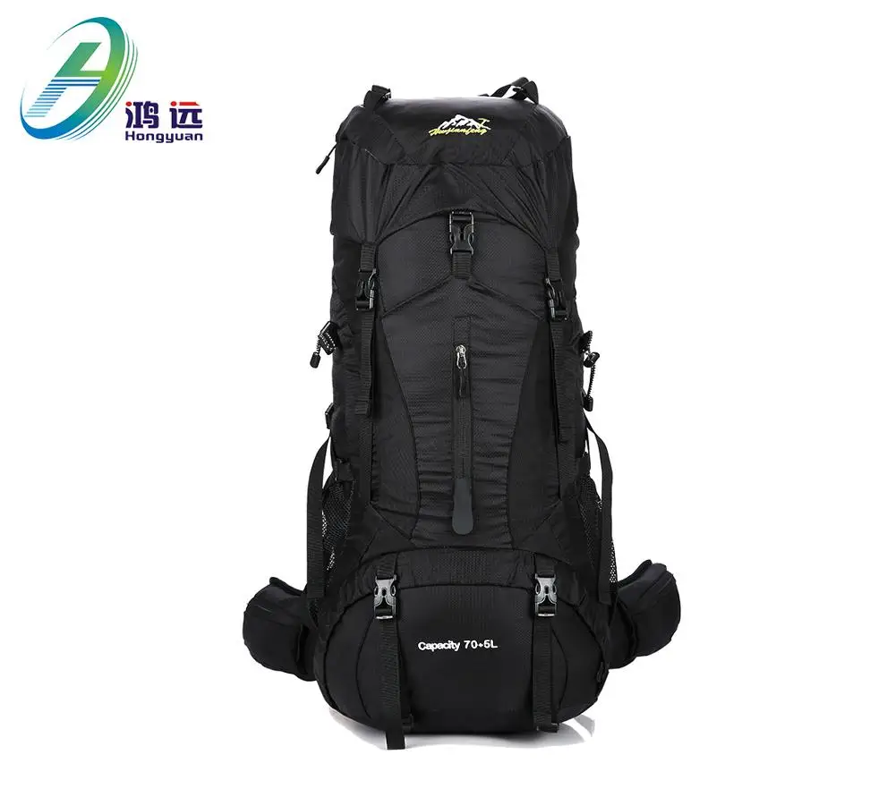 65L Black Nylon Outdoor Hiking Camping Backpack Bag With Rain Cover, Customized color
65L Black Nylon Outdoor Hiking Camping Backpack Bag With Rain Cover, Customized color
